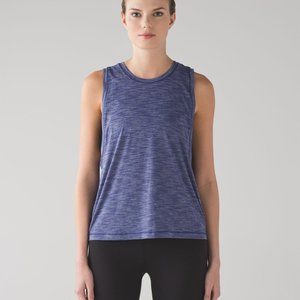 BNWT Lululemon Cardio Squad Tank II * Heathered Hero Blue * size 8